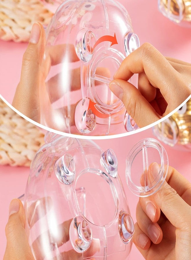 Patelai 2 Pieces Piggy Bank Plastic Piggy Coin Bank Money Saving Box for Kids Boys Girls Adults (Clear) - Image 5